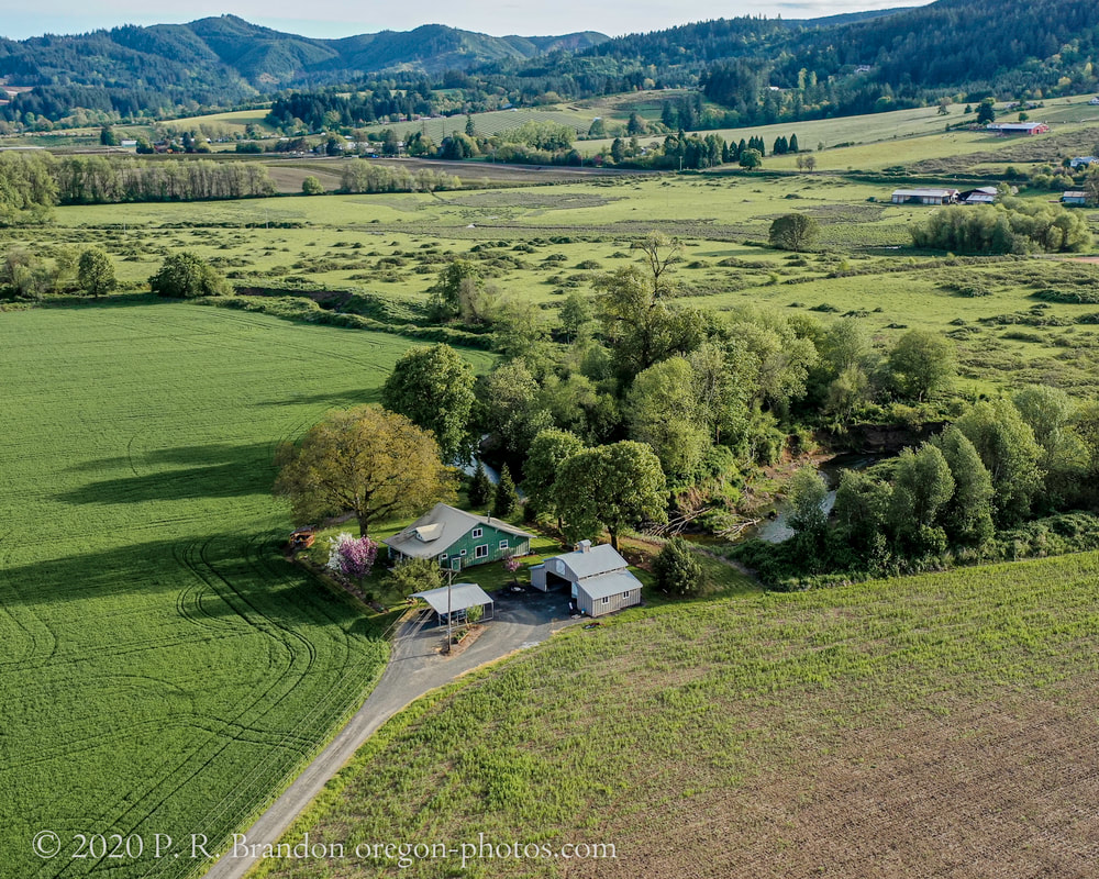 Photo of the countryside near Gales Creek Rd.  (drone view)