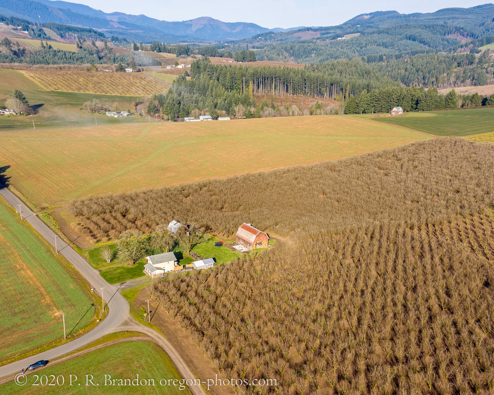 Photo of fields near NW Strohmayer Rd. (drone view)