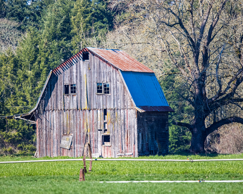 Picturesque barn in Linn County Oregon
