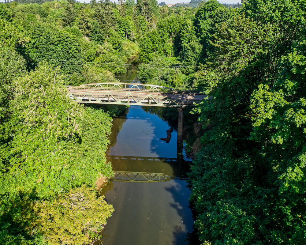 Photo of Little Luckiamute River at Helmick Rd. (drone view)