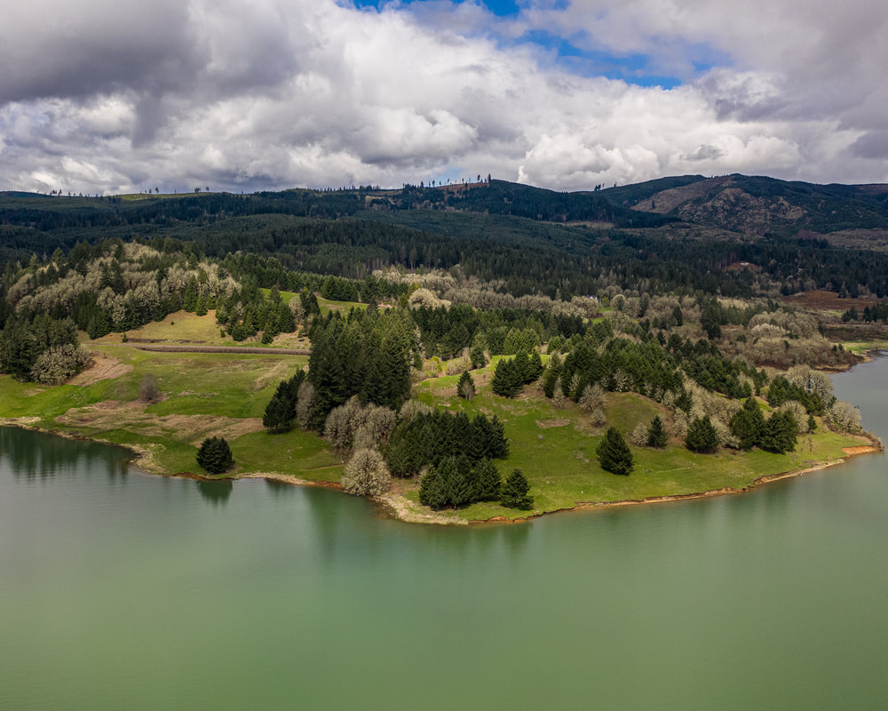 Henry Haag Lake, Washington County Oregon  (drone view)