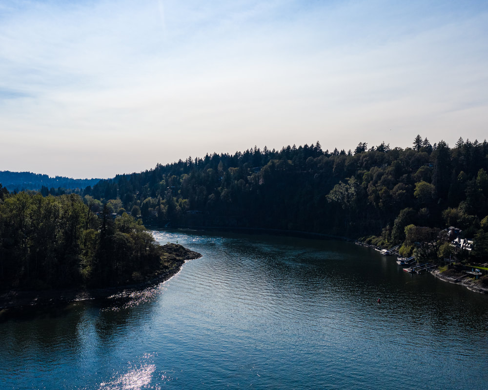 The Willamette River in Portland, Oregon